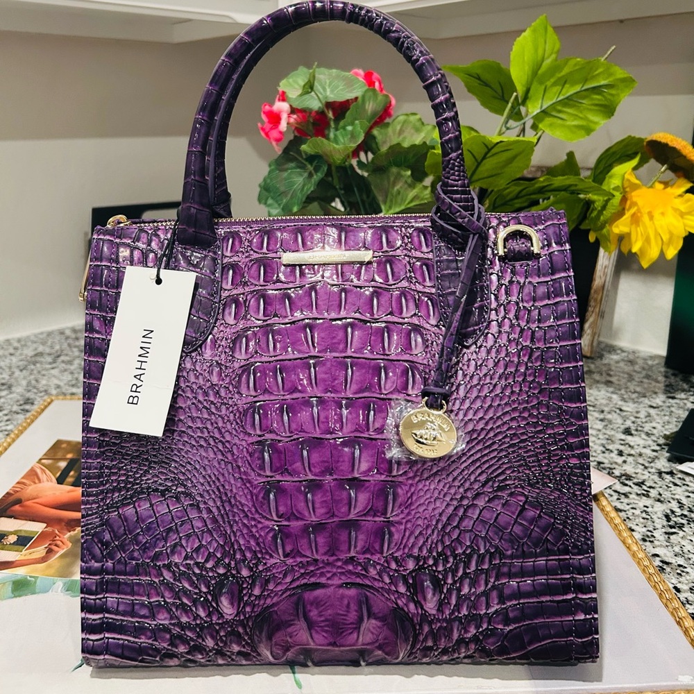 Brahmin Ultraviolet Small Caroline
